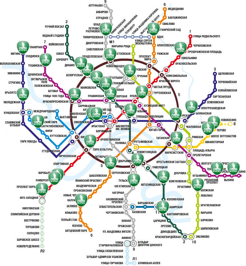 Карта аптек Самсон